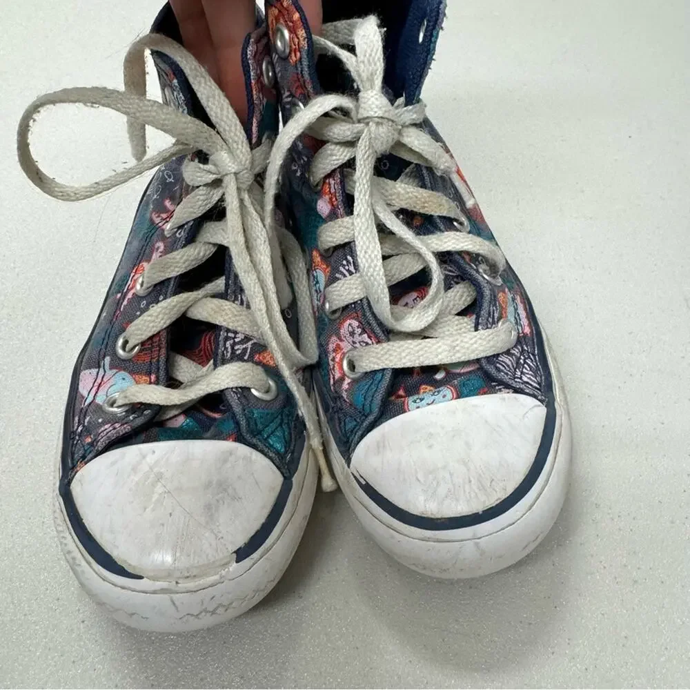 Converse Mystical Creatures Print High Top Sneakers Toddler 12 Mermaid Narwal